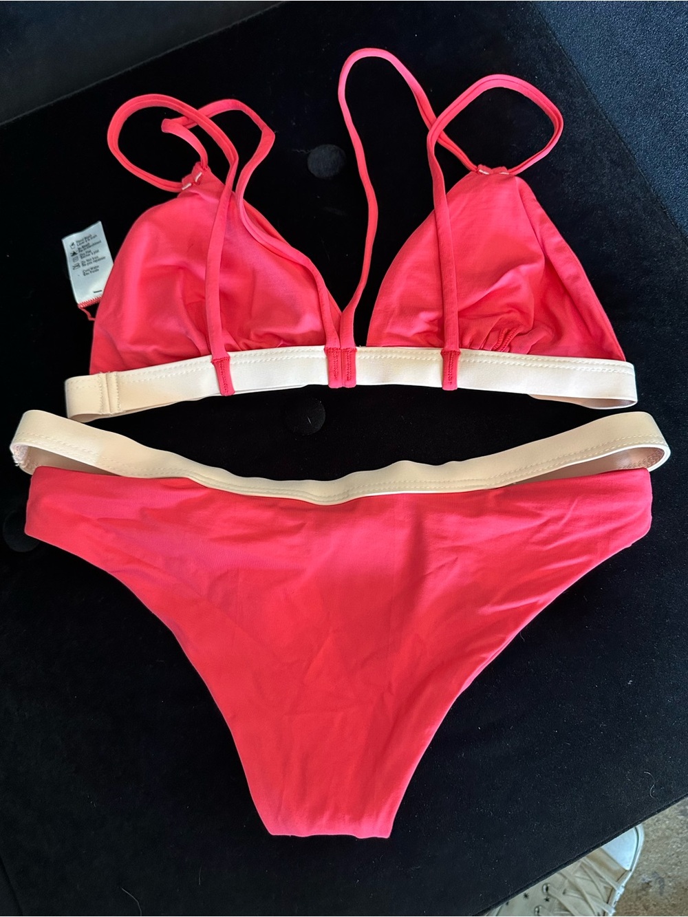 NWOT L*Space bikini set geranium extra small - Picture 4 of 5
